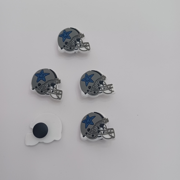 Dallas cowboys crocs charms croc jibbitz YOU GET ALL 5 - Picture 2 of 2